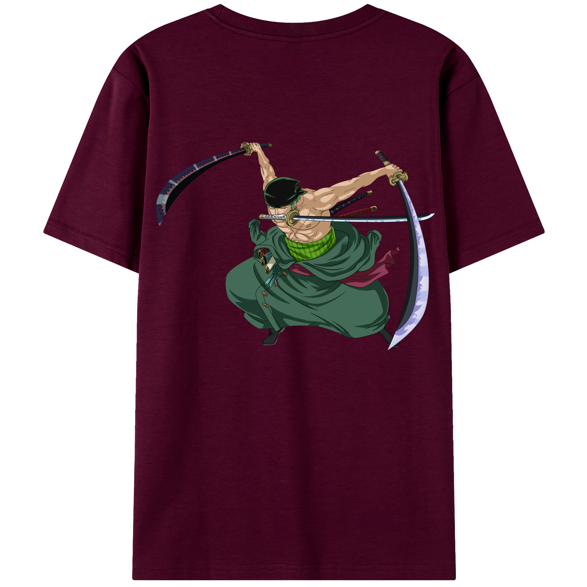 ワンピース ロロノア・ゾロ ONE PIECE Roronoa Zoro レディース半袖Tシャツ(バックプリント)